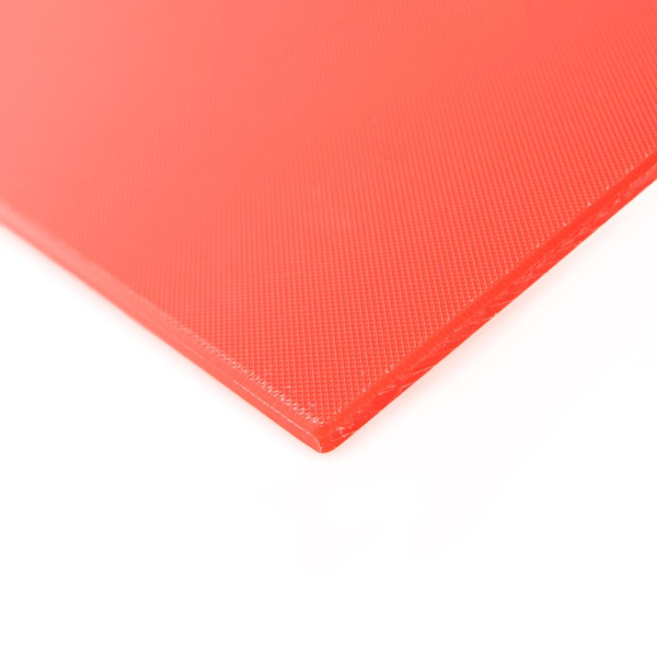 Доска разделочная 400х300х12 красная пластик